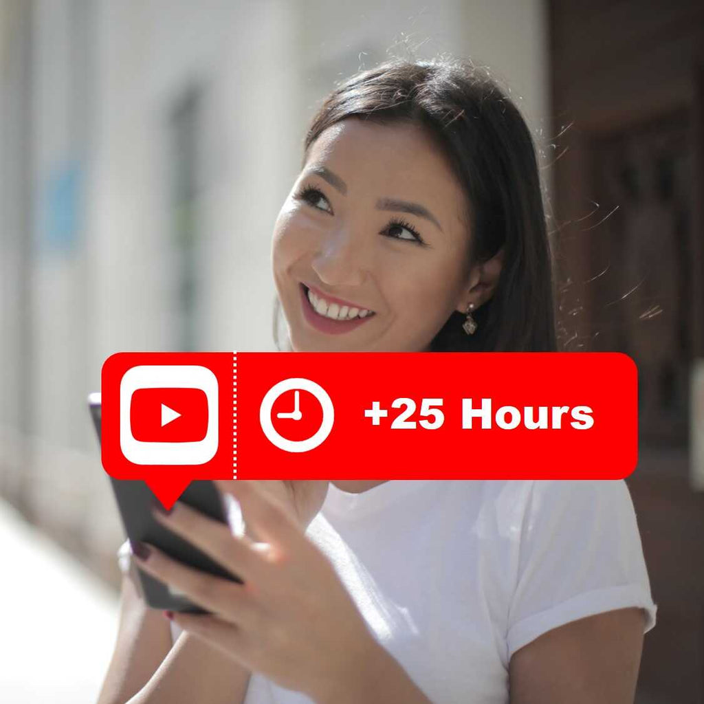buy 25 youtube watch hours